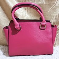 Pink Leather Sling and Handbag for Women Two way Bag