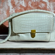 Crocodile Leather Shoulder Handbag for Women