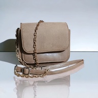 Suede Leather Chain Sling Bag for Women