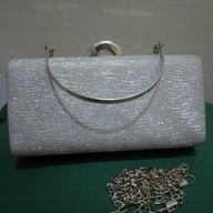 SILVER SLING BAG / POUCH