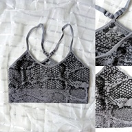 Profit Brand Sports Bra Snake Skin Design Very Good Quality Never used, XS to semi M only