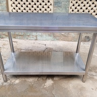 304 Stainless Steel 2 Layer Preparation Table 4ftx2ft31in