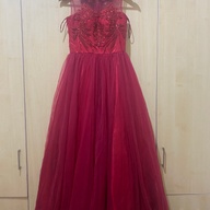 Bloody red formal long gown