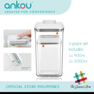 TGS Ankou 2-in-1 Set 1 Touch Button Clear Air2000ml 900ml (Squaretight Container )