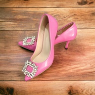 Rhinestone pink stiltoe