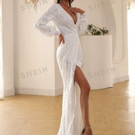 Gown white cocktail dress
