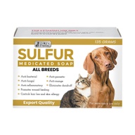 Sulfur Medicated Soap For Cats & Dogs 135g Anti Parasitic,Fungal,Aids For Wound Healing