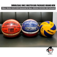 [WHOLESALE BOX] 30pcs. Molten GG7X Basketball & 36pcs. Mikasa MV360 Volleyball
