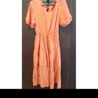 Rust colored midi dress