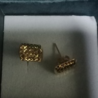 Diacut earring with pakaw gold 18k