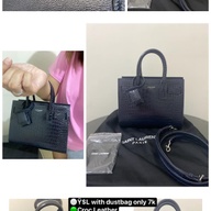 Two way bag croc leather