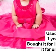 For baby girl pink dress