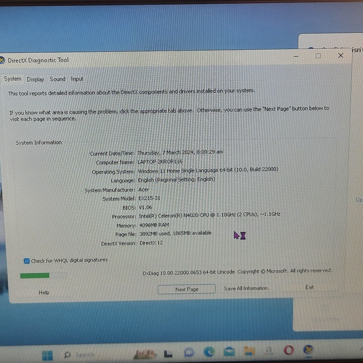 Acer Aspire N19H1 Laptop Notebook at 15000.00 from City of Muntinlupa ...