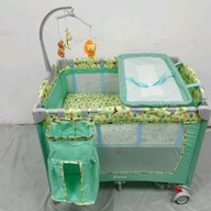 Green Crib fot Baby