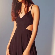 Forever 21 black sexy dress