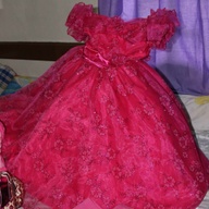 Fuschia pink gown for 7yrs old