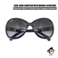 [USED] Ray-Ban RB4127 601/8G Italy Butterfly Black Shades Sunglass Eyewear
