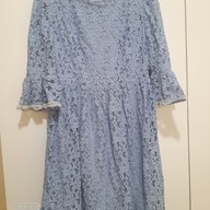 Powder blue lace dress