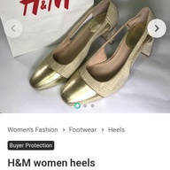 H&M Gold tone shoes.
