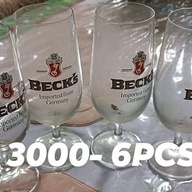 Beck's beer glasses from Germany