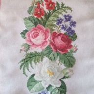 Roses and Lilies cross stitch