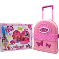 DOLL HOUSE TROLLEY SUITCASE SET TOY