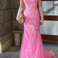 Pink JS prom gown