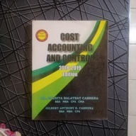 Cost Accounting and Control 2018-2019 Edition by Cabrera