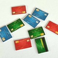 Miniature Credit Card Doll Accessories