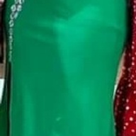 Green long gown