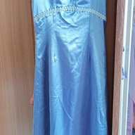 Blue Elegant Silky gown