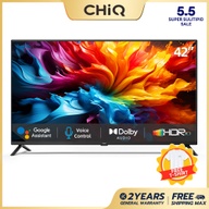 CHiQ L42G6F [FHD] 42 Inch Android 11 Smart TV Flat Screen LED Full HD Chromecast Screen Share Voice