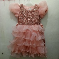 Peach birthday dress