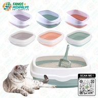 CAT SAND LITTER BOX WITH POOP SCOOPER | CAT TOILET