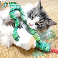 CAT PLUSH SNAKE TOY WITH BUILT-IN CATNIP