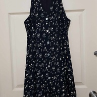 Halter Style Floral Dress 90's vibe