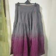 Ombre Bohemian Layered Maxi Skirt
