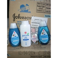 PROMO j&j powder 200g + baby shampoo 200ml + baby bath 200ml + baby oil SAVE 60