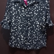 Polka dots black blouse