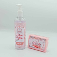 Glass skin lotion and soap set