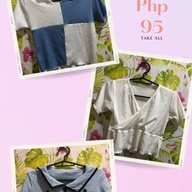 Blue & White Croptop set