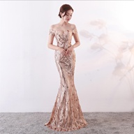 LONG GOWN WITH SEQUINS FOR SALE