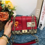 G. G Red Shoulder Bag