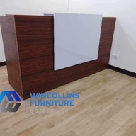 Customized Reception Desk Counter table with center drawers and side drawers cabinet