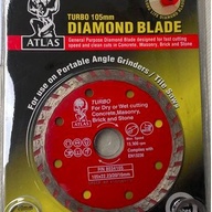 Atlas Diamond Blade 4" Continuous Turbo Red