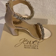 Brand New Badgley Mischka Odessa Sandals in Champagne