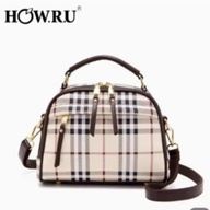 HOWRU WHITE LEATHER SLING BAG