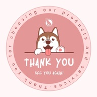 70 Round Thank you Sticker Templates