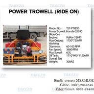 RIDE ON POWER TROWEL