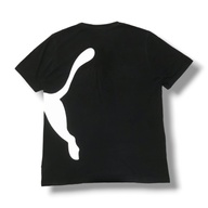 PUMA Big Logo Printed Cotton Black Tshirt